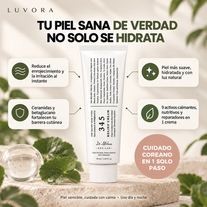 345 Relief Cream ® – Fórmula calmante coreana con Centella Asiática y Ceramidas